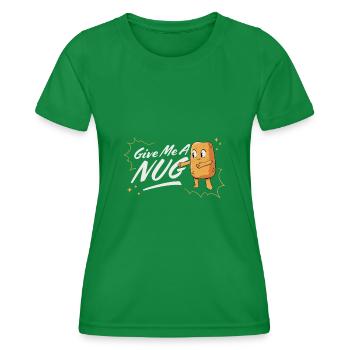 Donnez-moi une pépite de poulet - T-shirt sport Femme - vert - Devant - AI Model Female 172 dark (172cm)