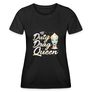 LGBTQ Außerdienstliche Drag Queen Pride - Frauen Funktions-T-Shirt - Schwarz - Vorne - AI Model Female 172 light (172cm)