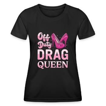 LGBTQ Außerdienstliche Drag Queen Pride - Frauen Funktions-T-Shirt - Schwarz - Vorne - AI Model Female 172 light (172cm)