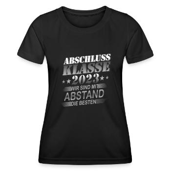 Schule Abschluss Abschlussklasse Geschenk - Frauen Funktions-T-Shirt - Schwarz - Vorne - AI Model Female 172 light (172cm)