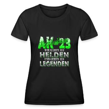 Cérémonie de remise des diplômes d’études secondaires 2023 Cérémonie de remise des diplômes - T-shirt sport Femme - noir - Devant - AI Model Female 172 light (172cm)