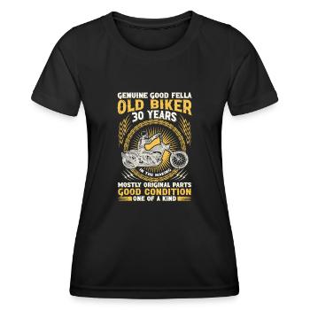 Biker Legend Since 1993 Motorcycle 30th Birthday - Women's Functional T-Shirt - black - Front - AI Model Female 172 light (172cm)