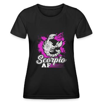 Scorpio Scorpio AF Sign Of Zodiac - Women's Functional T-Shirt - black - Front - AI Model Female 172 light (172cm)