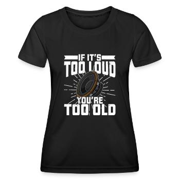 Ton Techniker Sound Analog Subwoofer Musik - Frauen Funktions-T-Shirt - Schwarz - Vorne - AI Model Female 172 light (172cm)