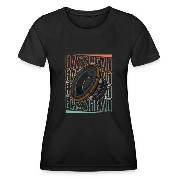 Technicien du son Subwoofer Analog Sound Saying - T-shirt sport Femme - noir - Devant - AI Model Female 172 light (172cm)