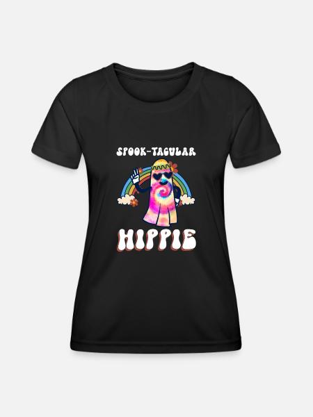 Spook-Tacular Hippie - Hippie-Halloween - T-shirt sport Femme - noir