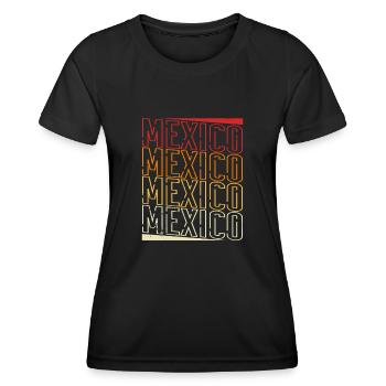 Mexiko Urlaub Tequila Reise Mexikanisch Spruch - Frauen Funktions-T-Shirt - Schwarz - Vorne - AI Model Female 172 light (172cm)