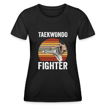 Tae Kwon Do - taekwondo - martial arts - Women's Functional T-Shirt - black - Front - AI Model Female 172 light (172cm)
