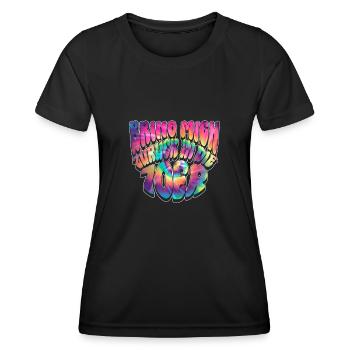 Bring Mich Zurück In Die 70er - Hippie Kostüm 70er - Frauen Funktions-T-Shirt - Schwarz - Vorne - AI Model Female 172 light (172cm)