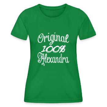 Original 100% Alexandra - T-shirt sport Femme - vert - Devant - AI Model Female 172 dark (172cm)