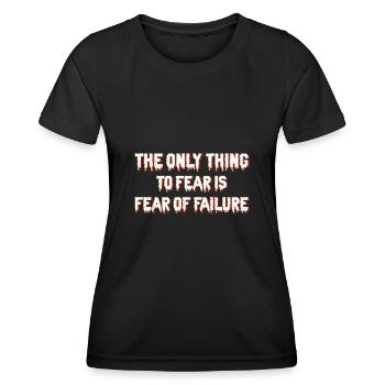 Atychiphobie Graphique Atychiphobie Conscience - T-shirt sport Femme - noir - Devant - AI Model Female 172 light (172cm)