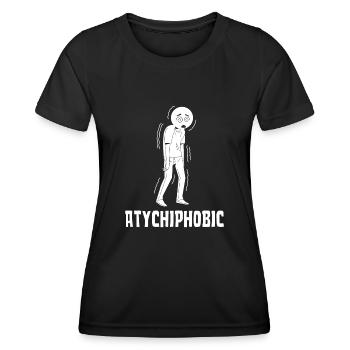 Atychiphobia Graph Atychiphobia Consciousness - Women's Functional T-Shirt - black - Front - AI Model Female 172 light (172cm)