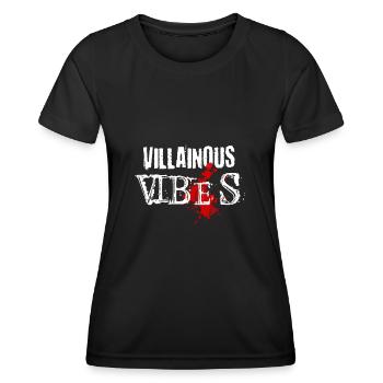 Schurkenhafte Vibes Schurkenzeit - Frauen Funktions-T-Shirt - Schwarz - Vorne - AI Model Female 172 light (172cm)