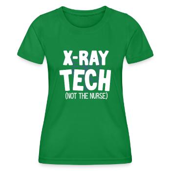 Xray Tech, Xray -Techniker - Frauen Funktions-T-Shirt - Kelly Green - Vorne - AI Model Female 172 dark (172cm)