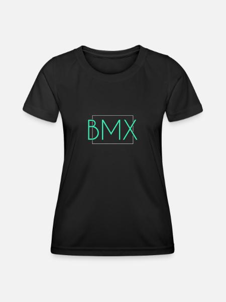 Bmx Schriftzug - Frauen Funktions-T-Shirt - Schwarz