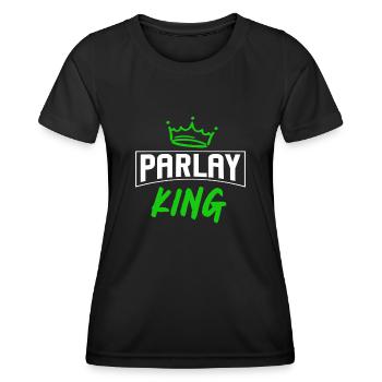 Parlays, Parlay, Sports Betting - Women's Functional T-Shirt - black - Front - AI Model Female 172 light (172cm)