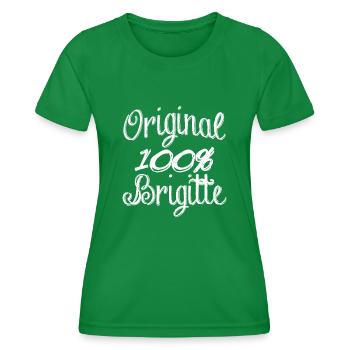 Original 100% Brigitte - T-shirt sport Femme - vert - Devant - AI Model Female 172 dark (172cm)