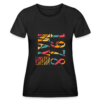 1978 Mai Édition Limitée 45e Tenue d’anniversaire - T-shirt sport Femme - noir - Devant - AI Model Female 172 light (172cm)
