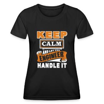 Engineer Let Engineer Handle It - Women's Functional T-Shirt - black - Front - AI Model Female 172 light (172cm)