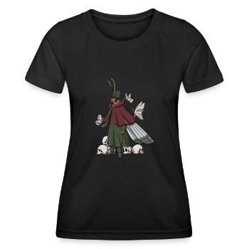 Emo Gothic Butterfly Graphic - Women's Functional T-Shirt - black - Front - AI Model Female 172 light (172cm)