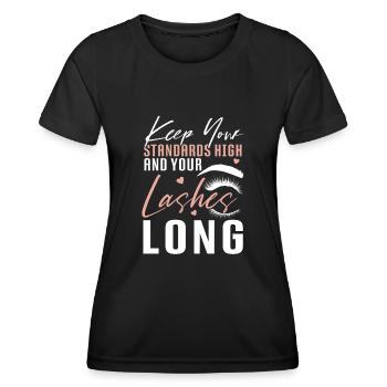 Esthéticienne Esthéticienne Soins de la Peau - T-shirt sport Femme - noir - Devant - AI Model Female 172 light (172cm)