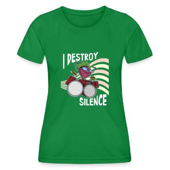 Radis Aliments sains Légumes Salades Drums - T-shirt sport Femme - vert - Devant - AI Model Female 172 dark (172cm)