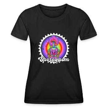 Zombie Mushrooms Ant Biology Student Uni School - Women's Functional T-Shirt - black - Front - AI Model Female 172 light (172cm)