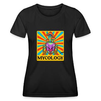 Champignons Mycologie Mycologie Zombie Ant Uni - T-shirt sport Femme - noir - Devant - AI Model Female 172 light (172cm)