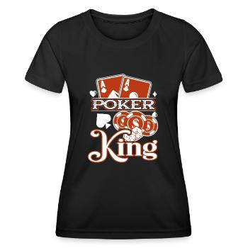 Poker Poker King - Women's Functional T-Shirt - black - Front - AI Model Female 172 light (172cm)