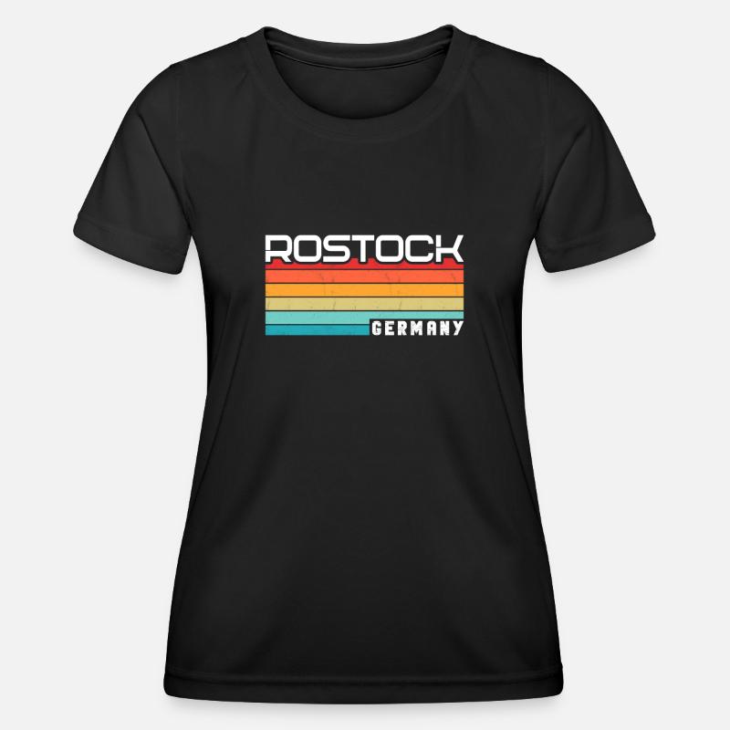 Rostockerin Rostocker Rostock - Women's Functional T-Shirt - black