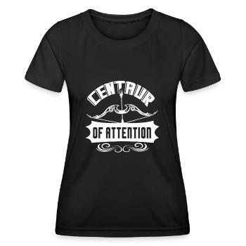 Sagittarius Centaur of Attention - Women's Functional T-Shirt - black - Front - AI Model Female 172 light (172cm)