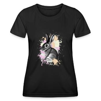 Rabbit Rabbit - Women's Functional T-Shirt - black - Front - AI Model Female 172 light (172cm)