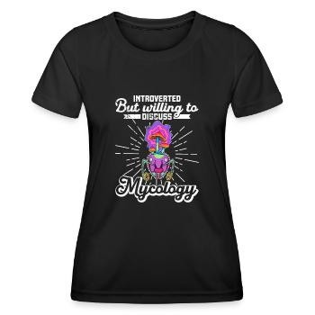 Fungi Ant Insects Biology Biologist School - Women's Functional T-Shirt - black - Front - AI Model Female 172 light (172cm)