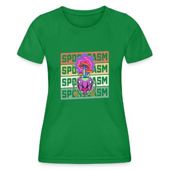 Ameise Zombie Pilze Insekten Mykologie Spruch - Frauen Funktions-T-Shirt - Kelly Green - Vorne - AI Model Female 172 dark (172cm)