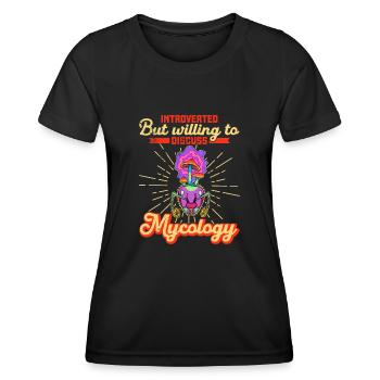 Fungi Ant Insects Biology Biologist School - Women's Functional T-Shirt - black - Front - AI Model Female 172 light (172cm)