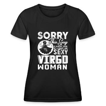 Virgo Taken By Smart And Sexy Virgo Woman - Women's Functional T-Shirt - black - Front - AI Model Female 172 light (172cm)