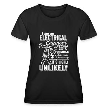 Electrical Engineer I Am An Electrical Engineer - Women's Functional T-Shirt - black - Front - AI Model Female 172 light (172cm)