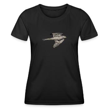 Sperber Vogel I Greifvogel Motiv für Ornithologen - Frauen Funktions-T-Shirt - Schwarz - Vorne - AI Model Female 172 light (172cm)