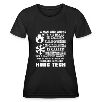 HVAC Technician Proud To Be A HVAC Technician - Women's Functional T-Shirt - black - Front - AI Model Female 172 light (172cm)