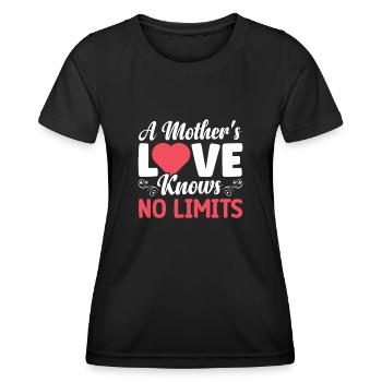 L’amour d’une mère ne connaît pas - T-shirt sport Femme - noir - Devant - AI Model Female 172 light (172cm)