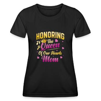 Die Königin Unserer Herzen - Frauen Funktions-T-Shirt - Schwarz - Vorne - AI Model Female 172 light (172cm)