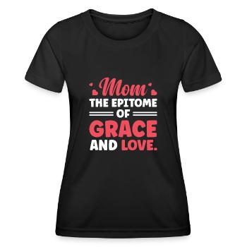 The epitome of grace and love - Women's Functional T-Shirt - black - Front - AI Model Female 172 light (172cm)
