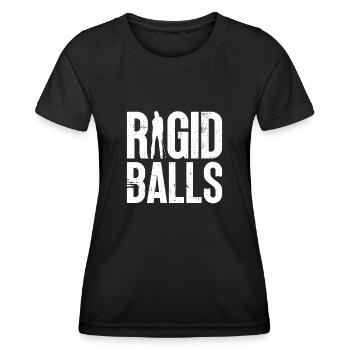 Starre Bälle - Funny Golf - Frauen Funktions-T-Shirt - Schwarz - Vorne - AI Model Female 172 light (172cm)