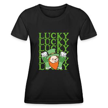 Lucky dwarf - Women's Functional T-Shirt - black - Front - AI Model Female 172 light (172cm)