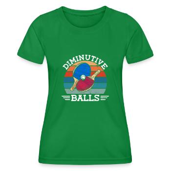 Diminutive Balls - Funny Ping Pong - T-shirt sport Femme - vert - Devant - AI Model Female 172 dark (172cm)
