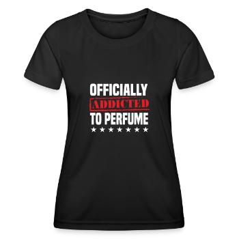 Parfüm Fragrance Perfüm Perfume Parfum Duft - T-shirt sport Femme - noir - Devant - AI Model Female 172 light (172cm)