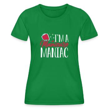 Ich Bin Ein Maniküre verrückter - Frauen Funktions-T-Shirt - Kelly Green - Vorne - AI Model Female 172 dark (172cm)