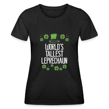 Biggest leprechaun in the world - Women's Functional T-Shirt - black - Front - AI Model Female 172 light (172cm)