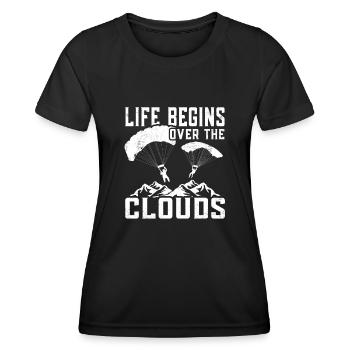 Parapentes Parapente Parapentes - T-shirt sport Femme - noir - Devant - AI Model Female 172 light (172cm)