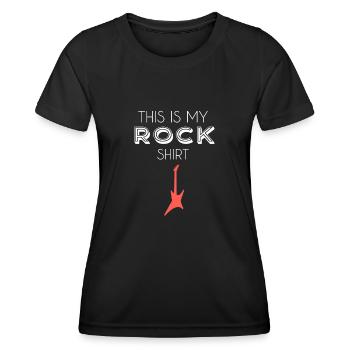 Jupe chemise - T-shirt sport Femme - noir - Devant - AI Model Female 172 light (172cm)